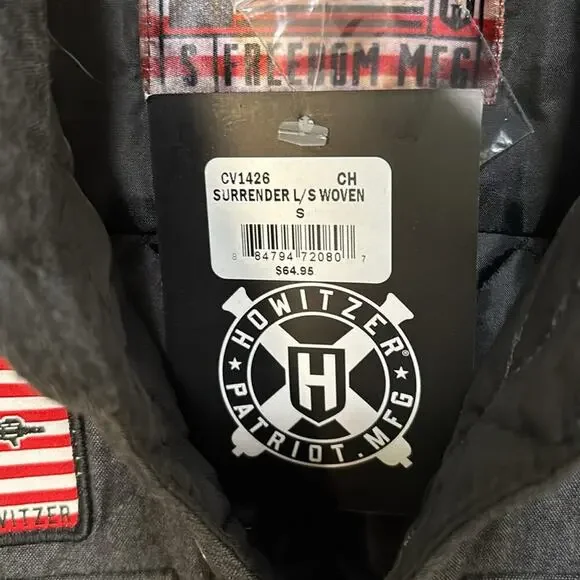 HOWITZER Men's Surrender Quilted Button Down Lined Jacket 100% Cotton Small New - Picture 5 of 8